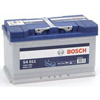 Μπαταρία Αυτοκινήτου Bosch S4011 S4011 με Χωρητικότητα 80Ah και CCA 740A