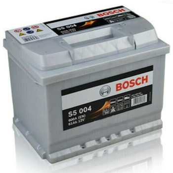 Car Battery Bosch S5004 with Capacity 61Ah and CCA 600A