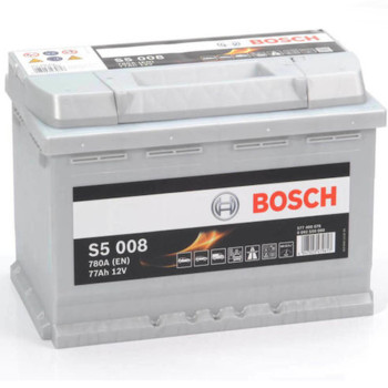 Μπαταρία Αυτοκινήτου Bosch S5008 με Χωρητικότητα 77Ah και CCA 780A