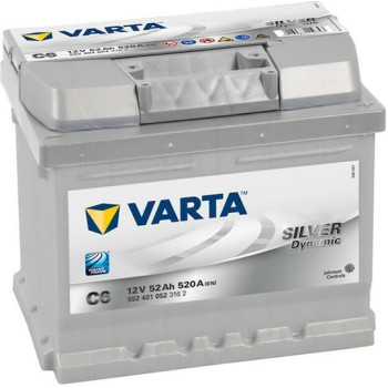 Varta Μπαταρία Αυτοκινήτου Silver Dynamic C6 με Χωρητικότητα 52Ah και CCA 520A